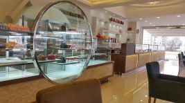 Karagöz baklava kafe tasarım ve yapı dekorasyon hizmeti tamamlanmıştır.